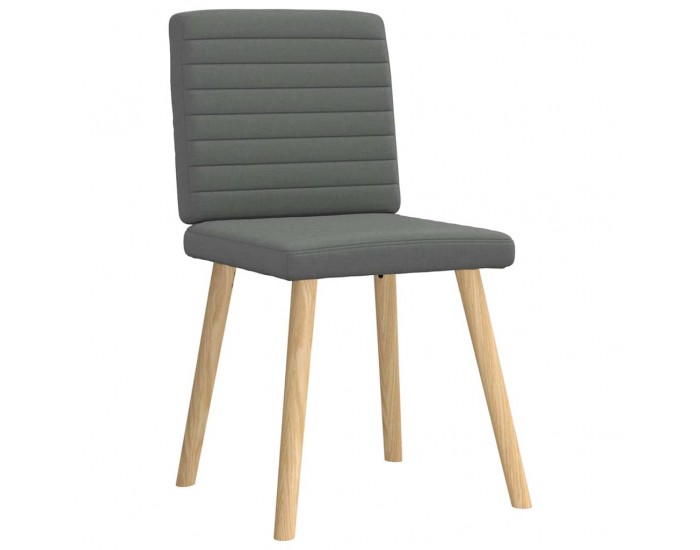 Sonata H Трапезни столове, 6 бр, тъмносиви, текстил