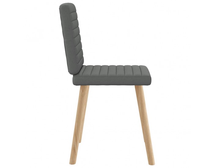 Sonata H Трапезни столове, 6 бр, тъмносиви, текстил