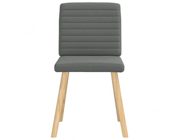 Sonata H Трапезни столове, 6 бр, тъмносиви, текстил