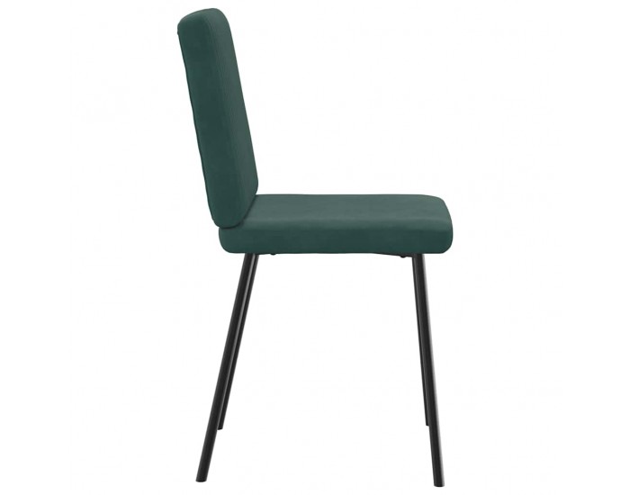 Sonata H Трапезни столове, 6 бр, тъмнозелени, кадифе