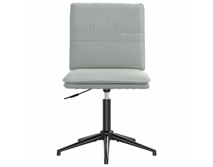 Sonata H Трапезни столове, 6 бр, светлосиви, кадифе