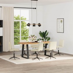 Sonata H Трапезни столове, 6 бр, кремави, кадифе - Трапезни столове