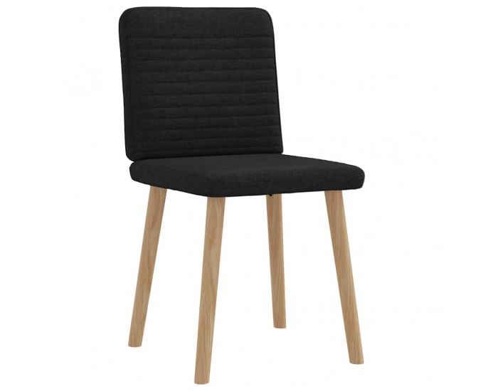 Sonata H Трапезни столове, 2 бр, черни, текстил