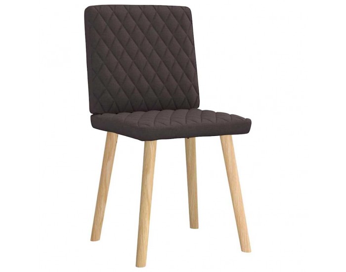 Sonata H Трапезни столове, 2 бр, тъмнокафяви, текстил