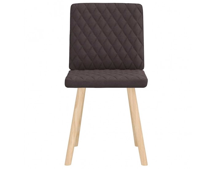 Sonata H Трапезни столове, 2 бр, тъмнокафяви, текстил