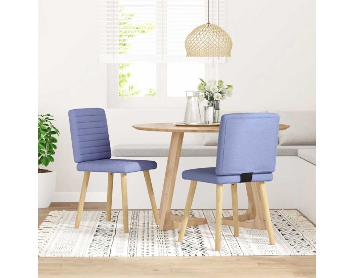 Sonata H Трапезни столове, 2 бр, дънково сини, текстил
