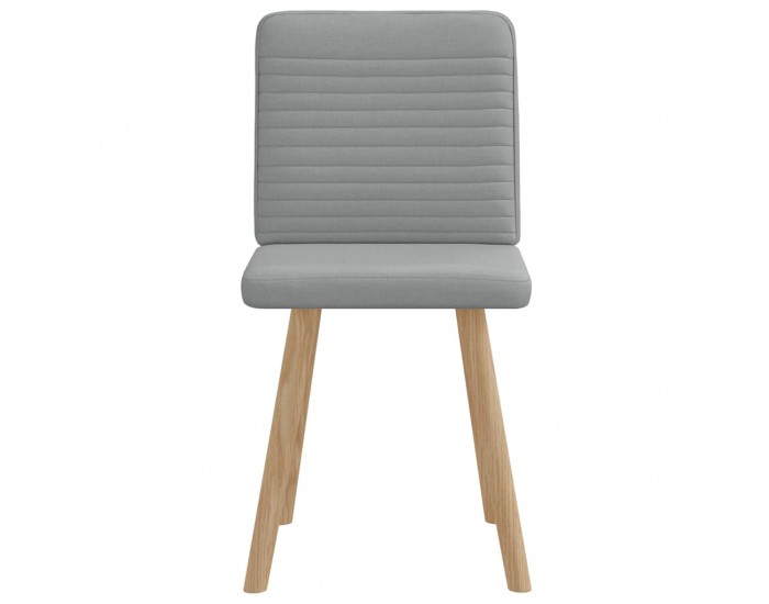 Sonata H Трапезни столове, 2 бр, светлосиви, текстил