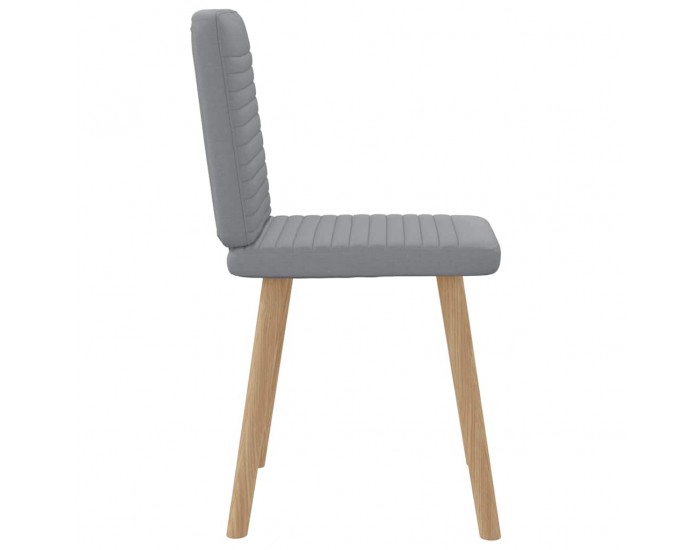 Sonata H Трапезни столове, 2 бр, светлосиви, текстил