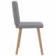 Sonata H Трапезни столове, 2 бр, светлосиви, текстил
