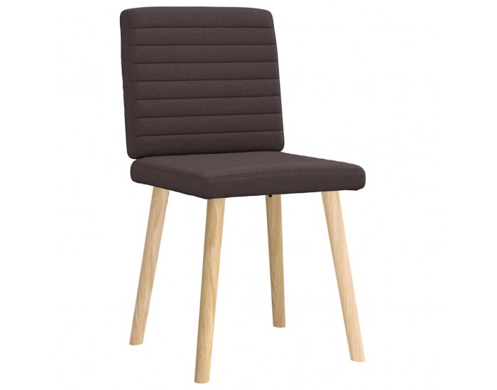 Sonata H Трапезни столове, 2 бр, тъмнокафяви, текстил