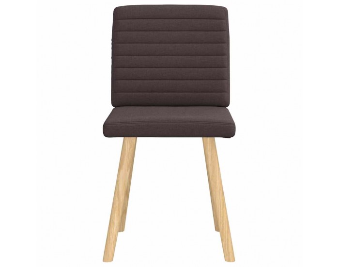 Sonata H Трапезни столове, 2 бр, тъмнокафяви, текстил