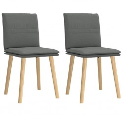 Sonata H Трапезни столове, 2 бр, тъмносиви, текстил - Трапезни столове