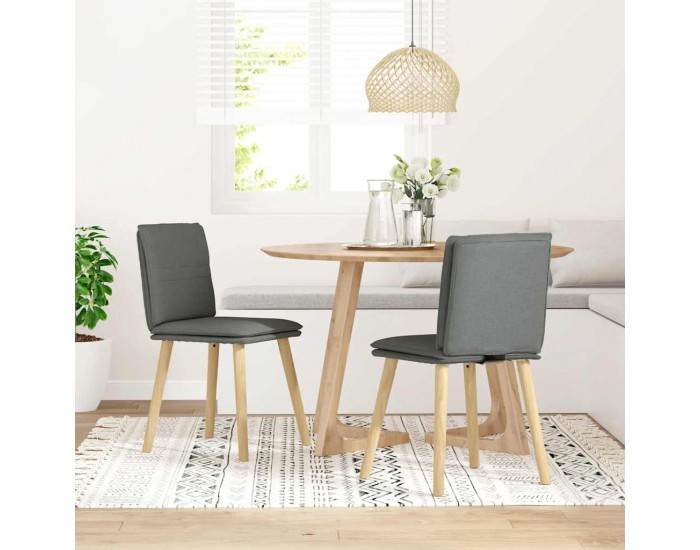 Sonata H Трапезни столове, 2 бр, тъмносиви, текстил