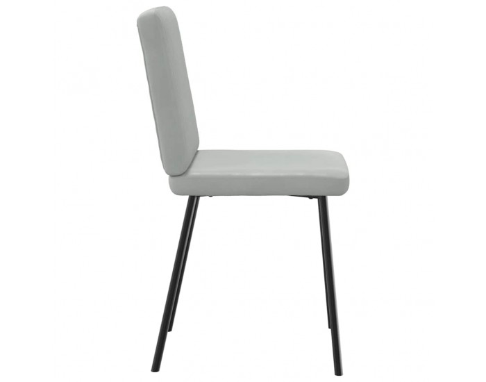 Sonata H Трапезни столове, 2 бр, светлосиви, кадифе