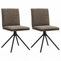 Sonata H Трапезен стол, тъмносив, изкуствен велур - Столове