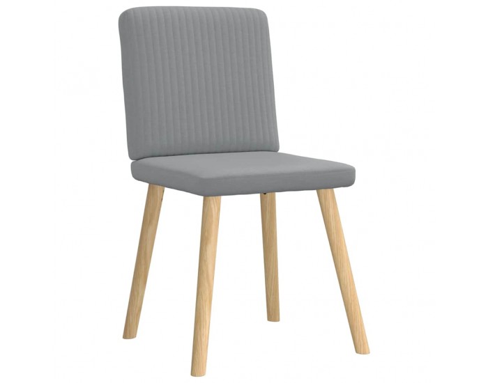 Sonata H Трапезни столове, 4 бр, светлосиви, текстил