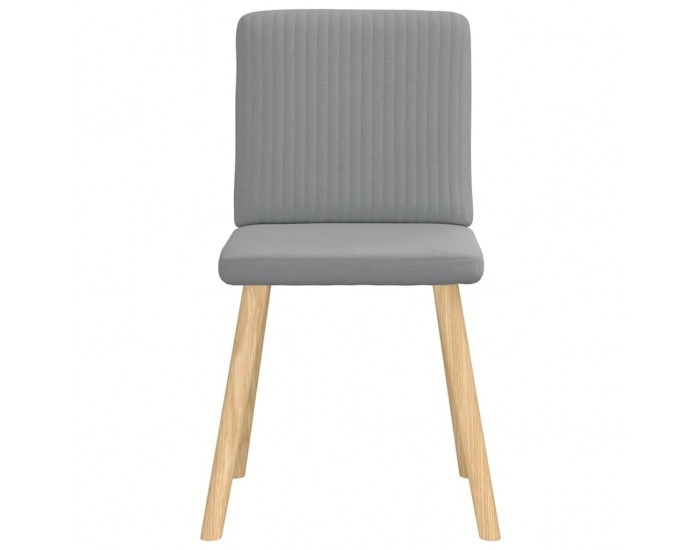 Sonata H Трапезни столове, 4 бр, светлосиви, текстил