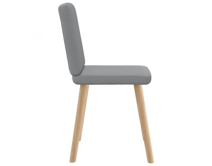 Sonata H Трапезни столове, 4 бр, светлосиви, текстил