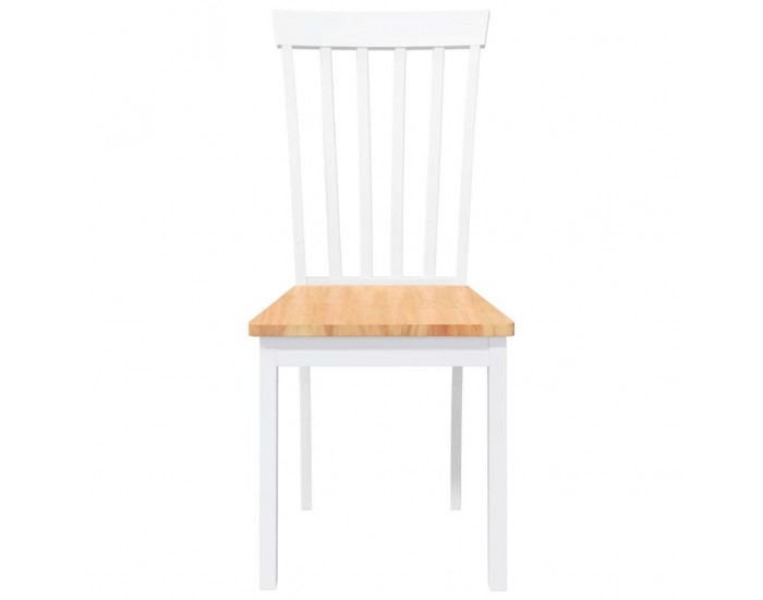 Sonata H трапезни столове 2 бр. бяла масивна дървесина гума