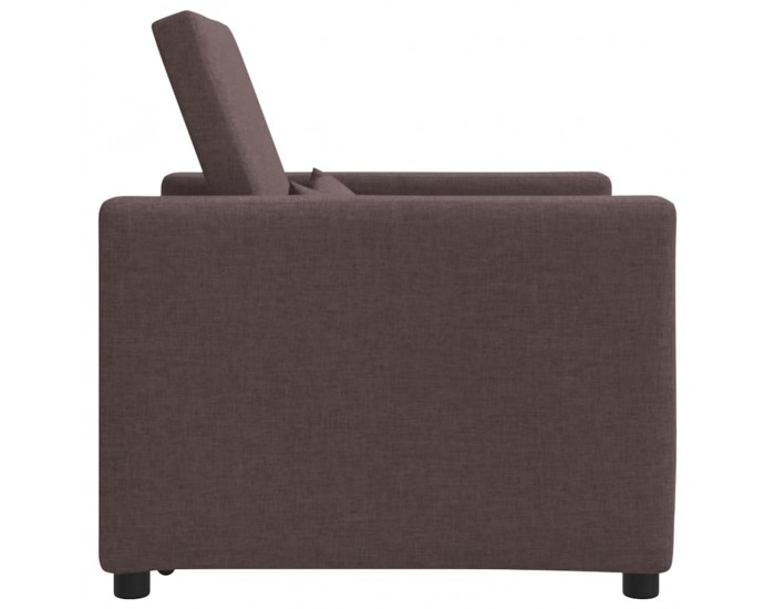 Sonata H Единичен диван легло Тъмнокафяв 90 x 165 x 87 см текстил