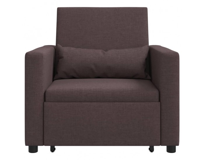 Sonata H Единичен диван легло Тъмнокафяв 90 x 165 x 87 см текстил