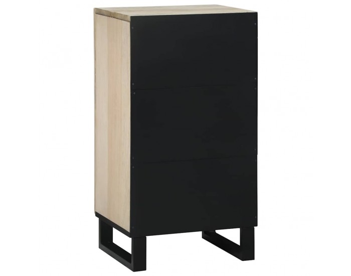 Sonata H Страничен шкаф Бяло 40 x 33 x 75 см мангово дърво масив