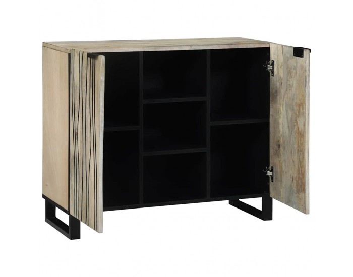 Sonata H Шкаф Бяло 90 x 33 x 75 см мангово дърво масив