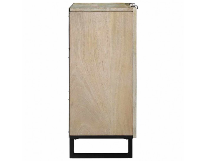 Sonata H Шкаф Бяло 90 x 33 x 75 см мангово дърво масив