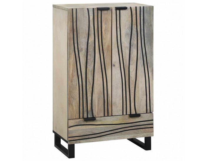 Sonata H Шкафове и стелажи за съхранение на медии с чекмедже Бял и черен