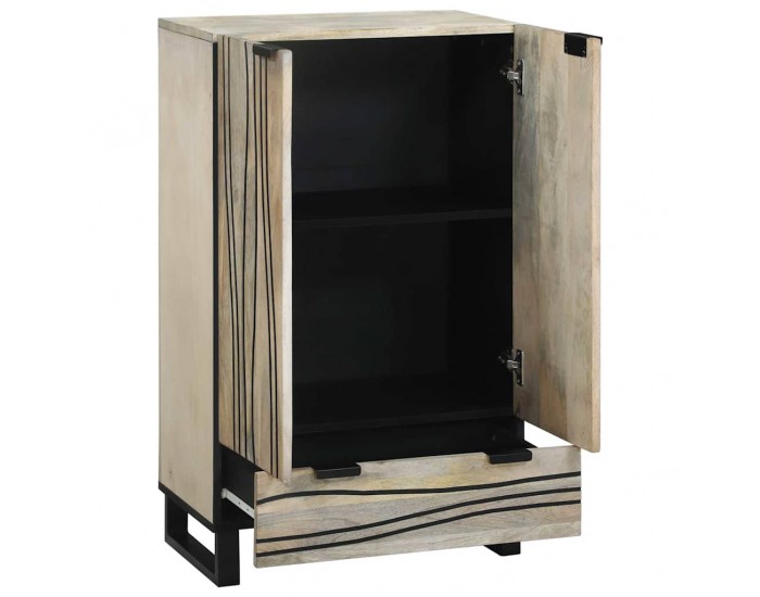 Sonata H Шкафове и стелажи за съхранение на медии с чекмедже Бял и черен