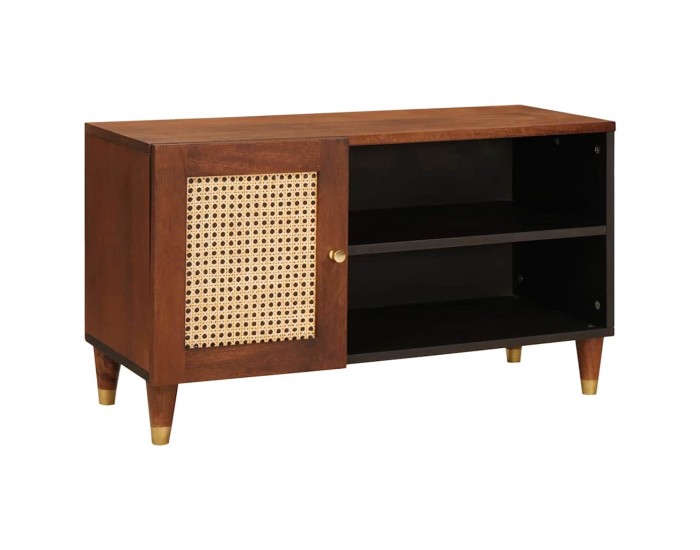 Sonata H Шкафове и стелажи за съхранение на медии с рафт с врата Кафяво