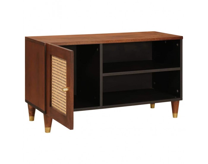 Sonata H Шкафове и стелажи за съхранение на медии с рафт с врата Кафяво