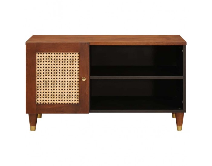 Sonata H Шкафове и стелажи за съхранение на медии с рафт с врата Кафяво