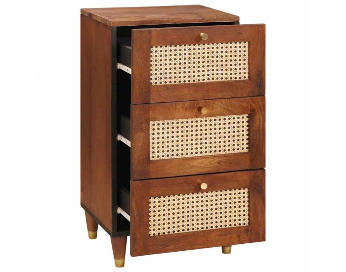 Sonata H Служебен шкаф с чекмедже Кафяво 40 x 33.5 x 75 см