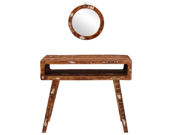 Sonata H Тоалетка Кафяво 90 x 76 x 45 см Солидно рециклирано дърво