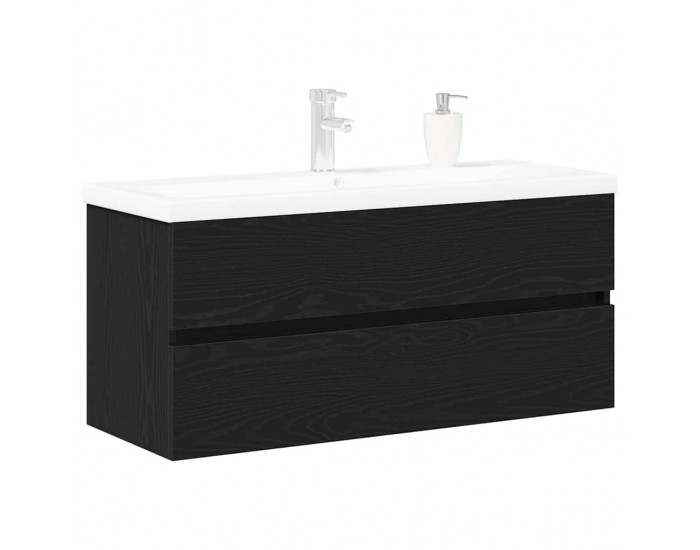 Sonata H Шкаф за мивка Черен дъб 100 x 39 x 62 см Инженерно дърво