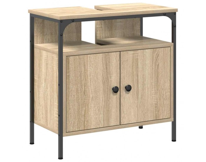 Sonata H Комплект мебели за баня с рафт 2 pcs Кафяво 60 x 30 x 60 cm