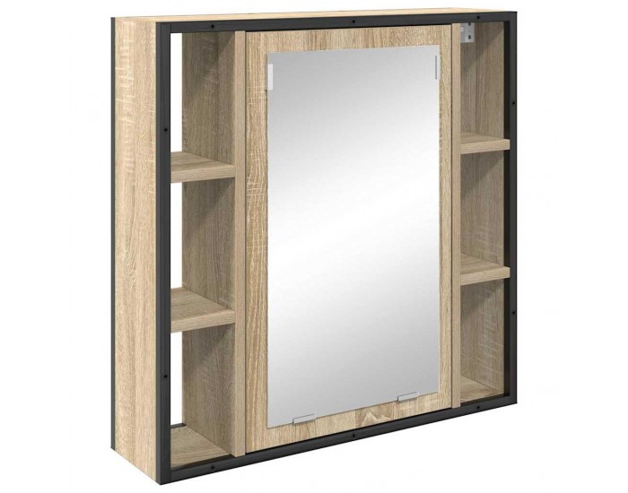 Sonata H Комплект мебели за баня с рафт 2 pcs Кафяво 60 x 30 x 60 cm