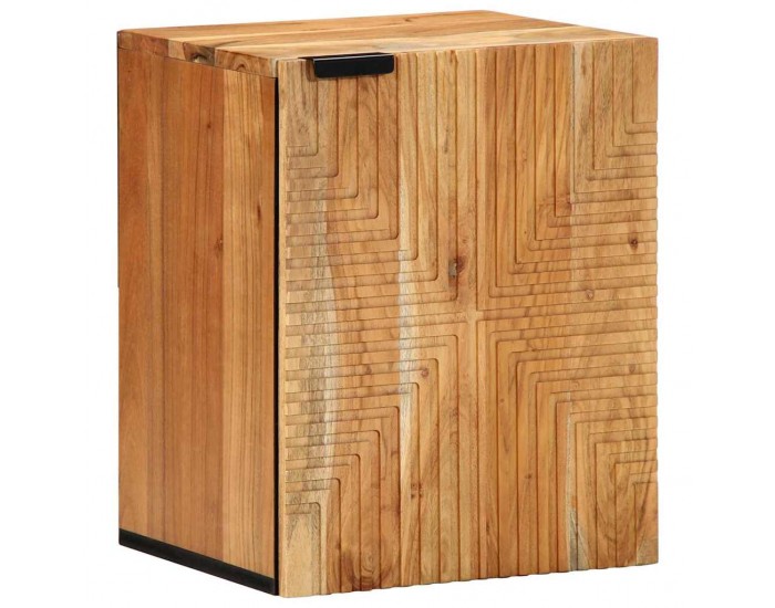 Sonata H Висящ шкаф за баня с рафт с врата Кафяво 38 x 33.5 x 48 см