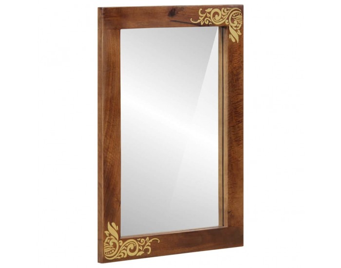 Sonata H Огледало за баня с огледало Сив и сребърен 50 x 70 x 3 см