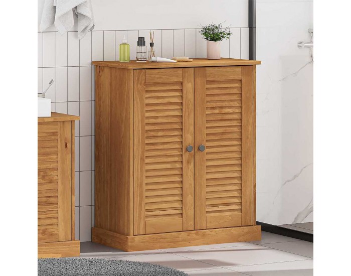 Sonata H Шкаф за баня Друг VIGO Кафяво Борово дърво масив