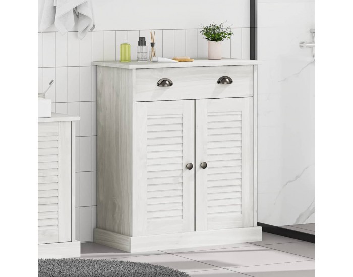 Sonata H Шкаф за баня VIGO Бяло 67.5 x 34 x 80 см Борово дърво масив