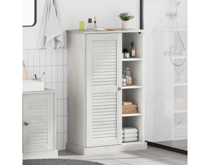 Sonata H Шкаф за баня VIGO Бяло 67.5 x 34 x 110 см Борово дърво масив