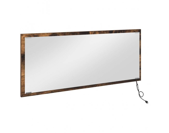 Sonata H Огледало с огледало Опушен дъб 90 x 8.5 x 37 см Инженерно дърво