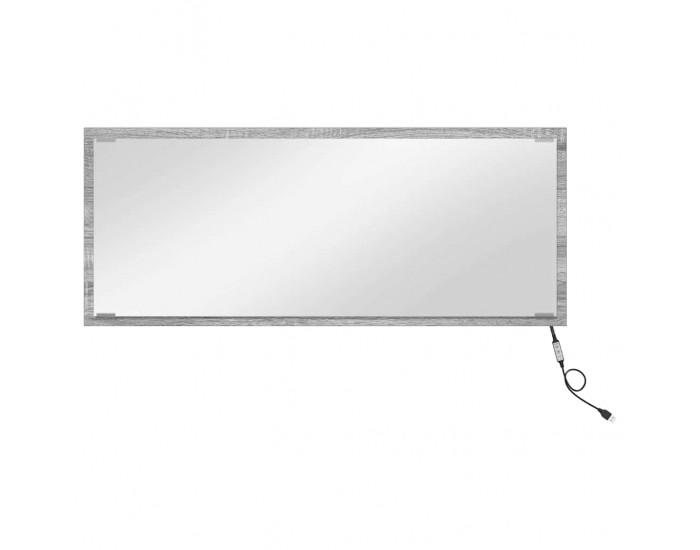 Sonata H Огледало с огледало Сив сонома 90 x 8.5 x 37 см Инженерно дърво