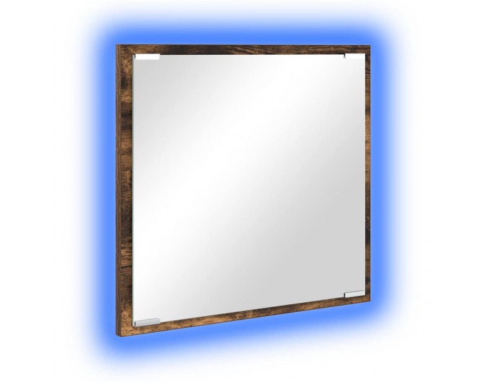 Sonata H LED огледало за баня Димян дъб 40 x 8.5 x 37 см Инженерно дърво