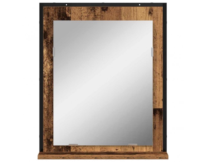 Sonata H Огледало за баня Старо дърво 50 x 12 x 60 см Инженерно дърво