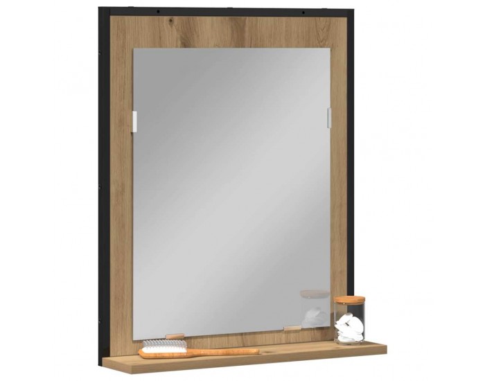 Sonata H Огледало за баня дъб артизан 50 x 12 x 60 см Инженерно дърво