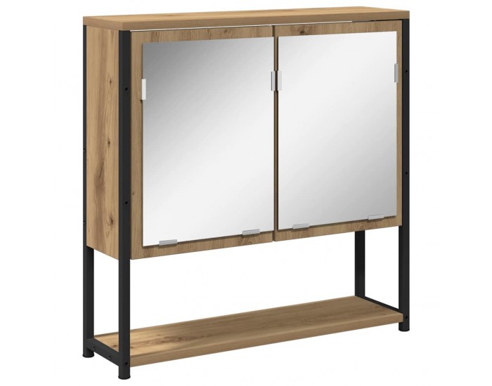 Sonata H Огледален шкаф за баня с рафт дъб артизан 60 x 16 x 60 см