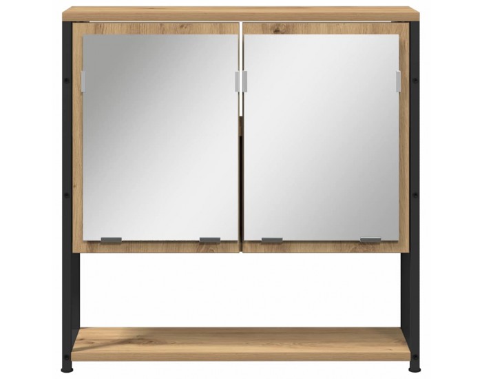 Sonata H Огледален шкаф за баня с рафт дъб артизан 60 x 16 x 60 см